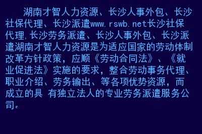 长沙正规人力外包咨询机构（长沙招聘外包公司有哪些）-图2