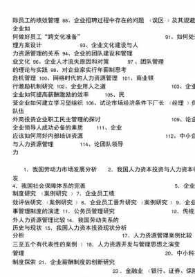 人力资源咨询论文选题意义（人力资源毕业论文题目选题）-图1