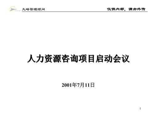 人力资源咨询启动会讲话稿（人力资源管理咨询方案）