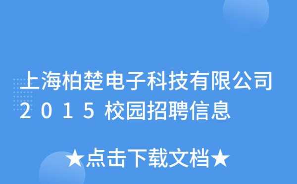 柏楚人力咨询（柏楚电子科技有限公司电话）-图2