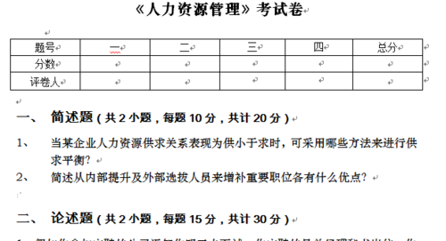 人力咨询公司考试试题（人力咨询行业）-图2