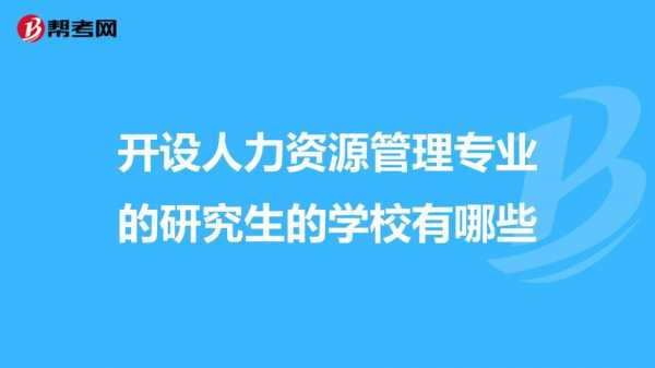 研究生人力资源咨询专业（人力资源研究生就业前景）