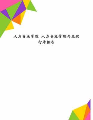 组织及人力资源管理咨询（组织与人力资源管理怎么写）-图1