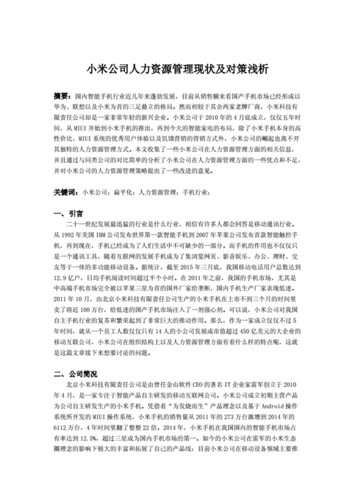 小米人力资源咨询案例（小米人力资源规划案例）-图2